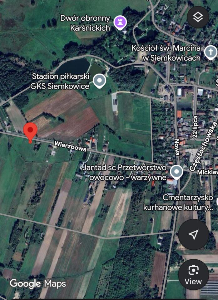 Działka budowlana Siemkowice Mokry Las, ul. Wierzbowa