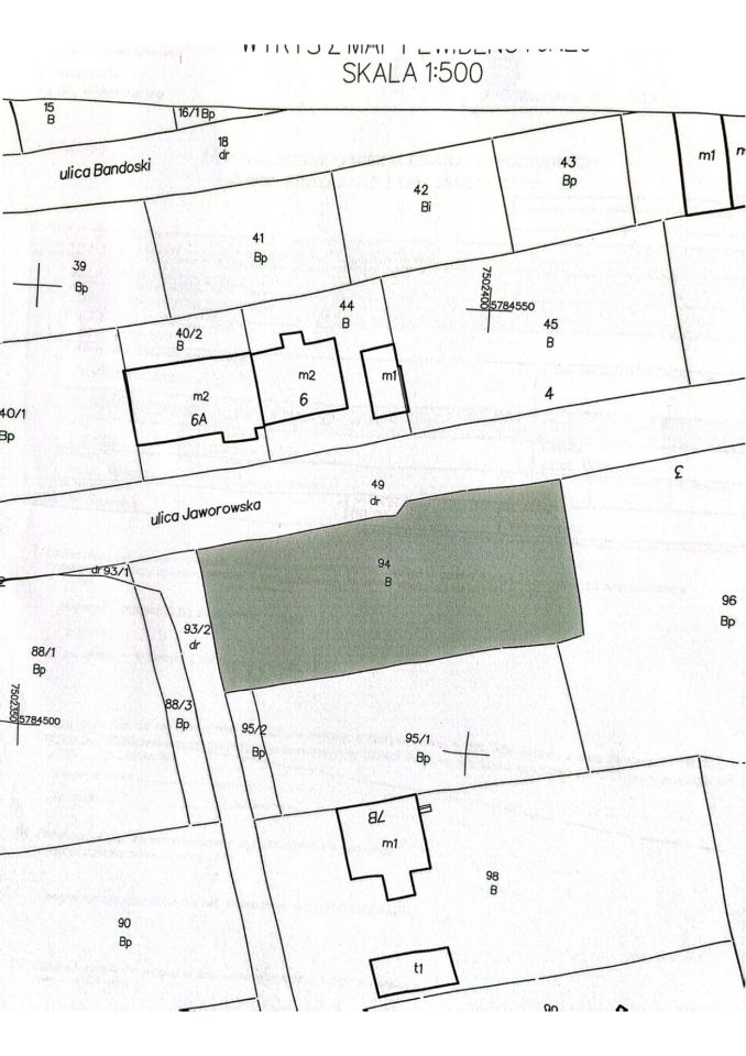 Działka budowlana Warszawa Mokotów, ul. Jaworowska