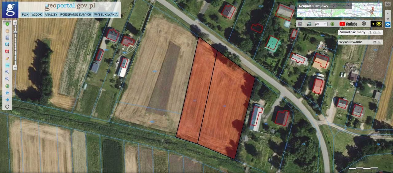 Działka rolna Załuże