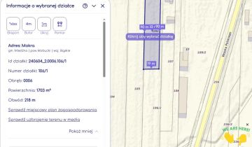 Działka rolno-budowlana Mokra