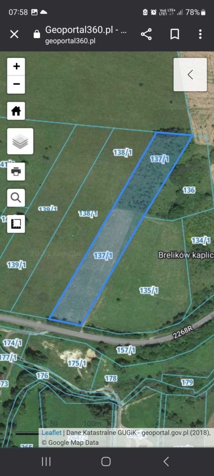 Działka rolna Ustrzyki Dolne