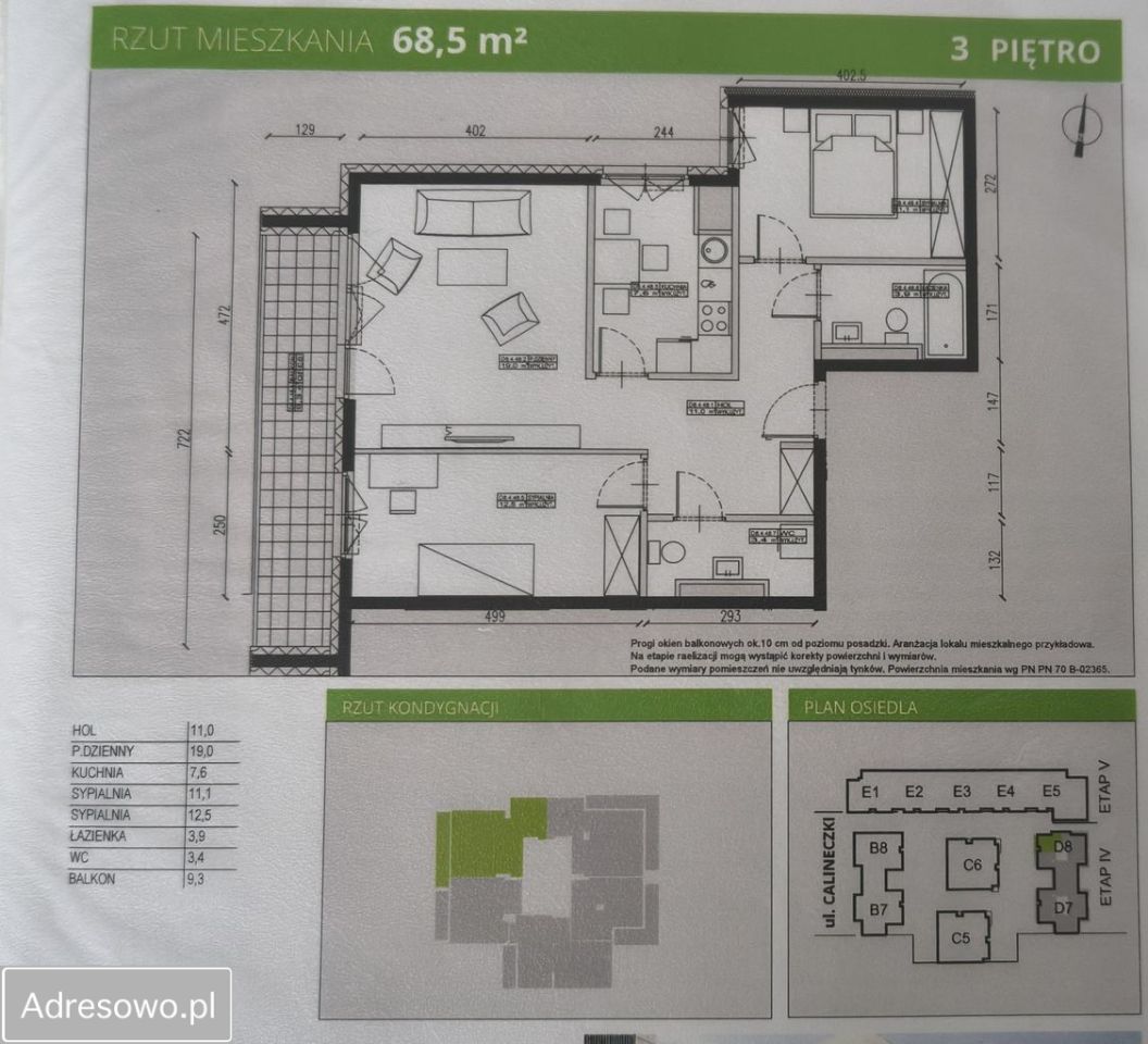 Mieszkanie 3-pokojowe Ząbki, ul. Calineczki. Zdjęcie 12