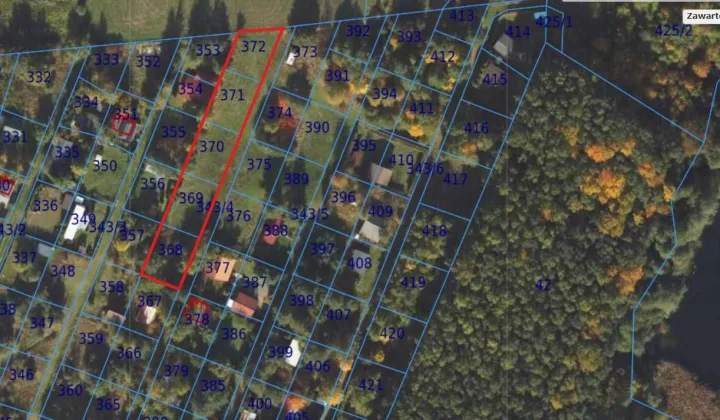 Działka rekreacyjna Wierzchucinek