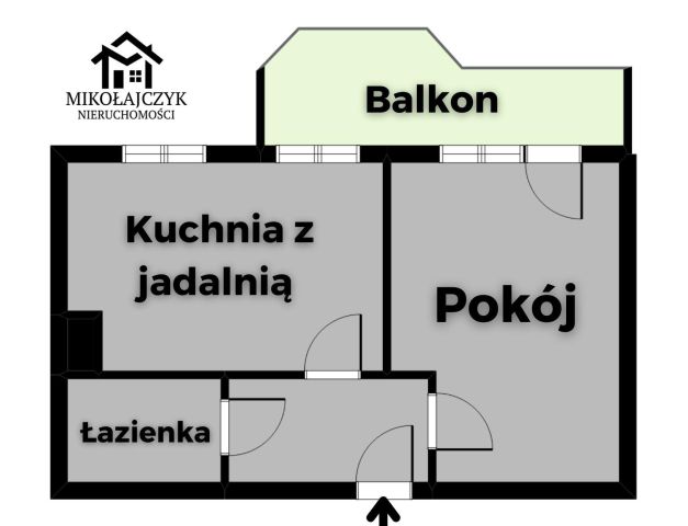 Mieszkanie 2-pokojowe Bartoszyce, ul. Okrzei. Zdjęcie 10