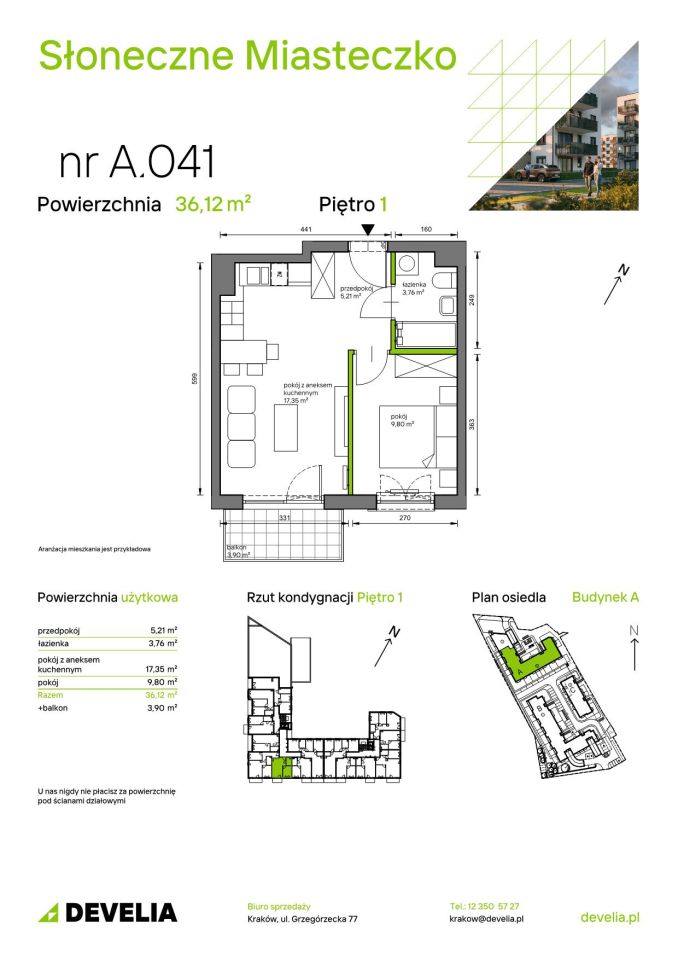 Mieszkanie 2-pokojowe Kraków Bieżanów, ul. Henryka i Karola Czeczów. Zdjęcie 7