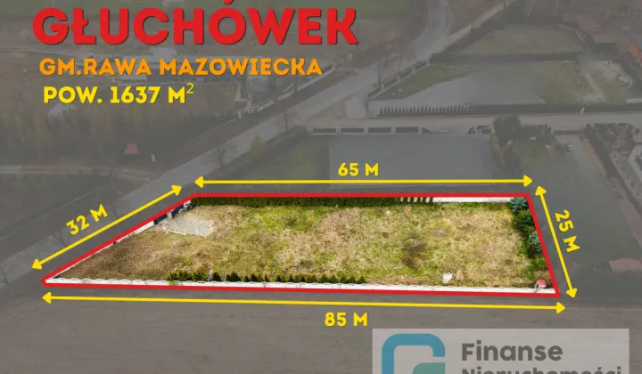 Działka inwestycyjna Głuchówek