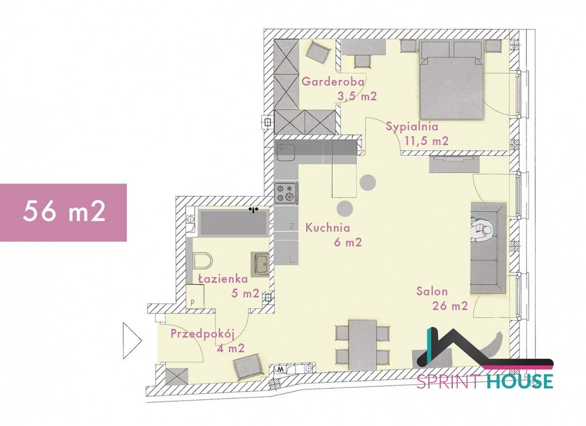 Mieszkanie 2-pokojowe Warszawa Śródmieście, ul. Poznańska. Zdjęcie 13