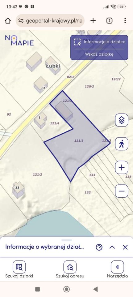 Działka rolno-budowlana Łubki. Zdjęcie 3