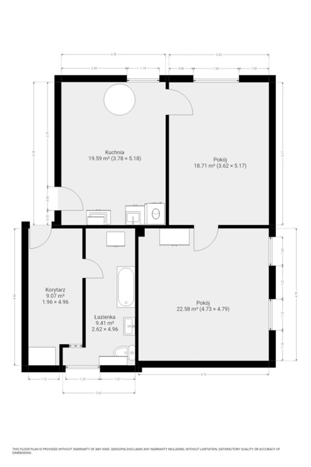 Mieszkanie 2-pokojowe Ławica. Zdjęcie 13