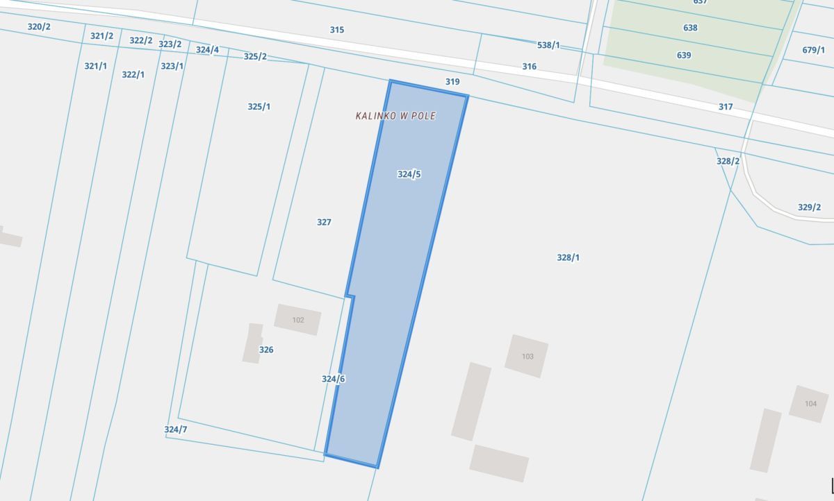 Działka budowlana Kalinko. Zdjęcie 3