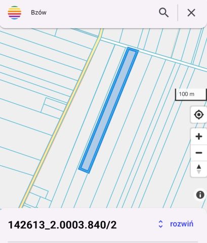 Działka rolno-budowlana Bzów. Zdjęcie 1