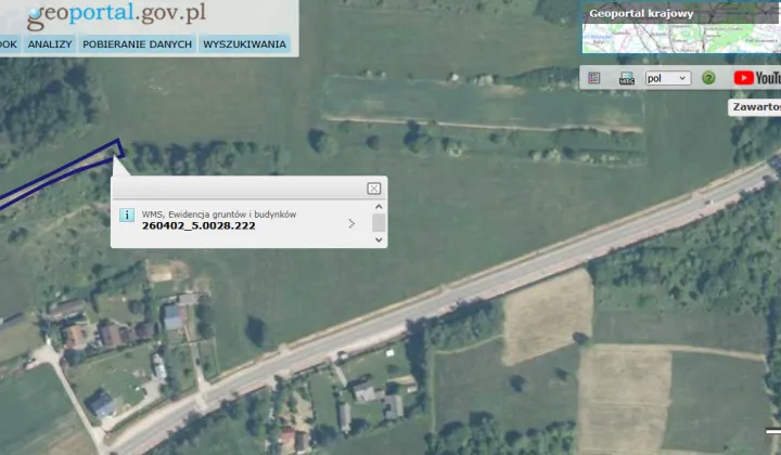 Działka rolna Podgórze