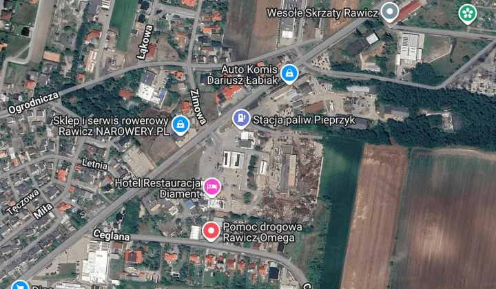 Działka inwestycyjna Rawicz Sarnowa, ul. Transportowców