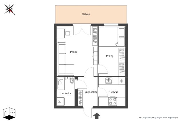 Mieszkanie 2-pokojowe Warszawa Wola, ul. Erazma Ciołka. Zdjęcie 3