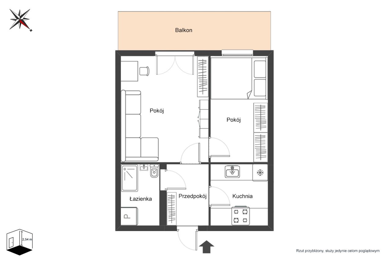Mieszkanie 2-pokojowe Warszawa Wola, ul. Erazma Ciołka. Zdjęcie 3