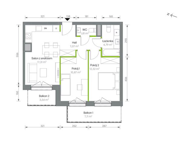 Mieszkanie 3-pokojowe Warszawa Targówek, ul. Oliwska. Zdjęcie 16