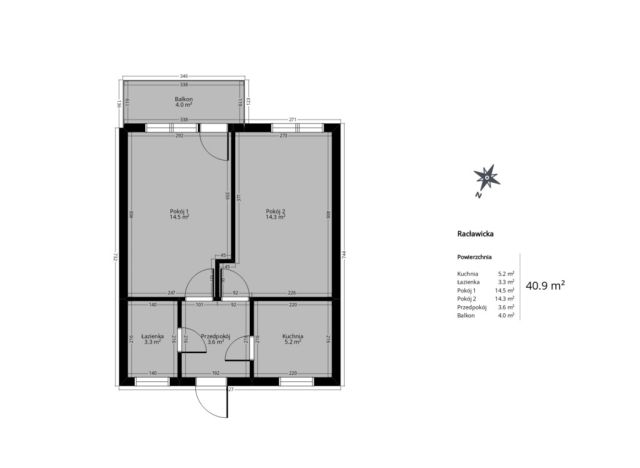 Mieszkanie 2-pokojowe Wrocław Krzyki, ul. Racławicka. Zdjęcie 19