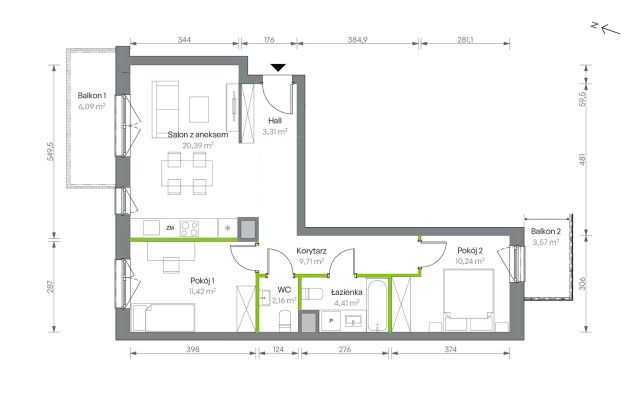 Mieszkanie 3-pokojowe Warszawa Targówek, ul. Oliwska. Zdjęcie 16