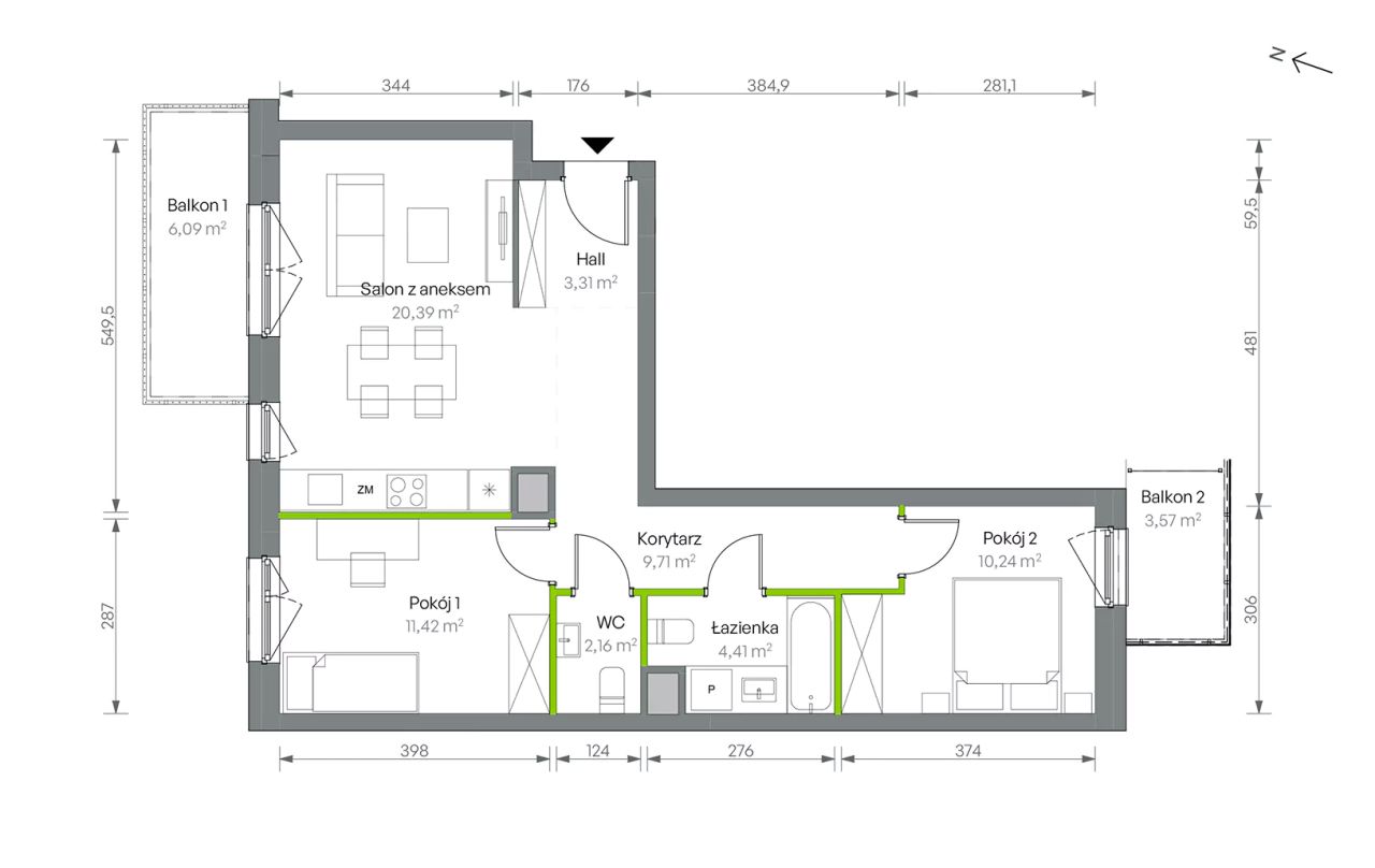 Mieszkanie 3-pokojowe Warszawa Targówek, ul. Oliwska. Zdjęcie 16