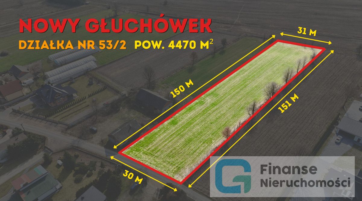 Działka inwestycyjna Głuchówek. Zdjęcie 1