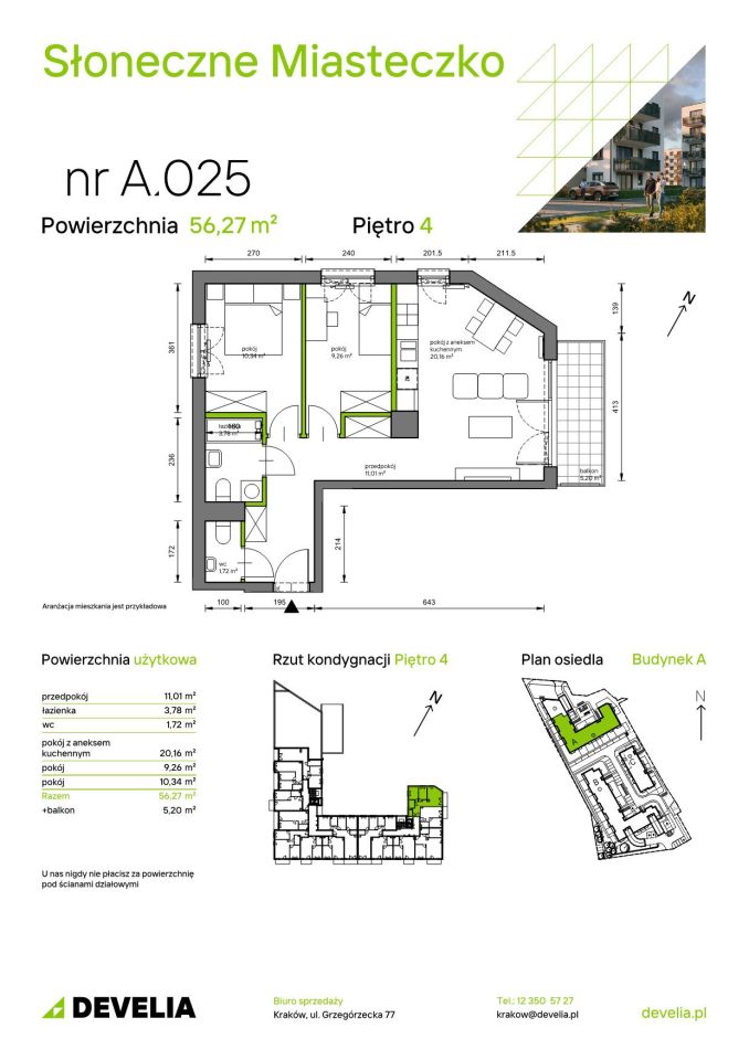 Mieszkanie 3-pokojowe Kraków Bieżanów, ul. Henryka i Karola Czeczów. Zdjęcie 7