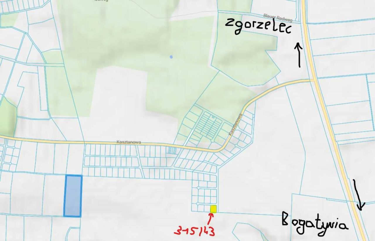 Działka budowlana Koźlice, ul. Bukowa