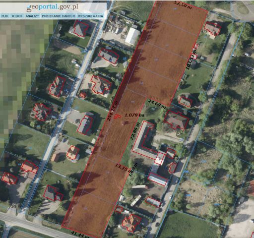 Działka budowlana Kazuń Nowy, ul. Główna. Zdjęcie 1