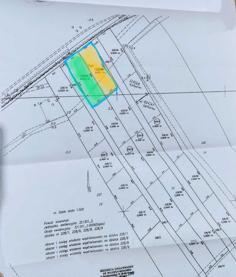 Działka rolna Dąbki