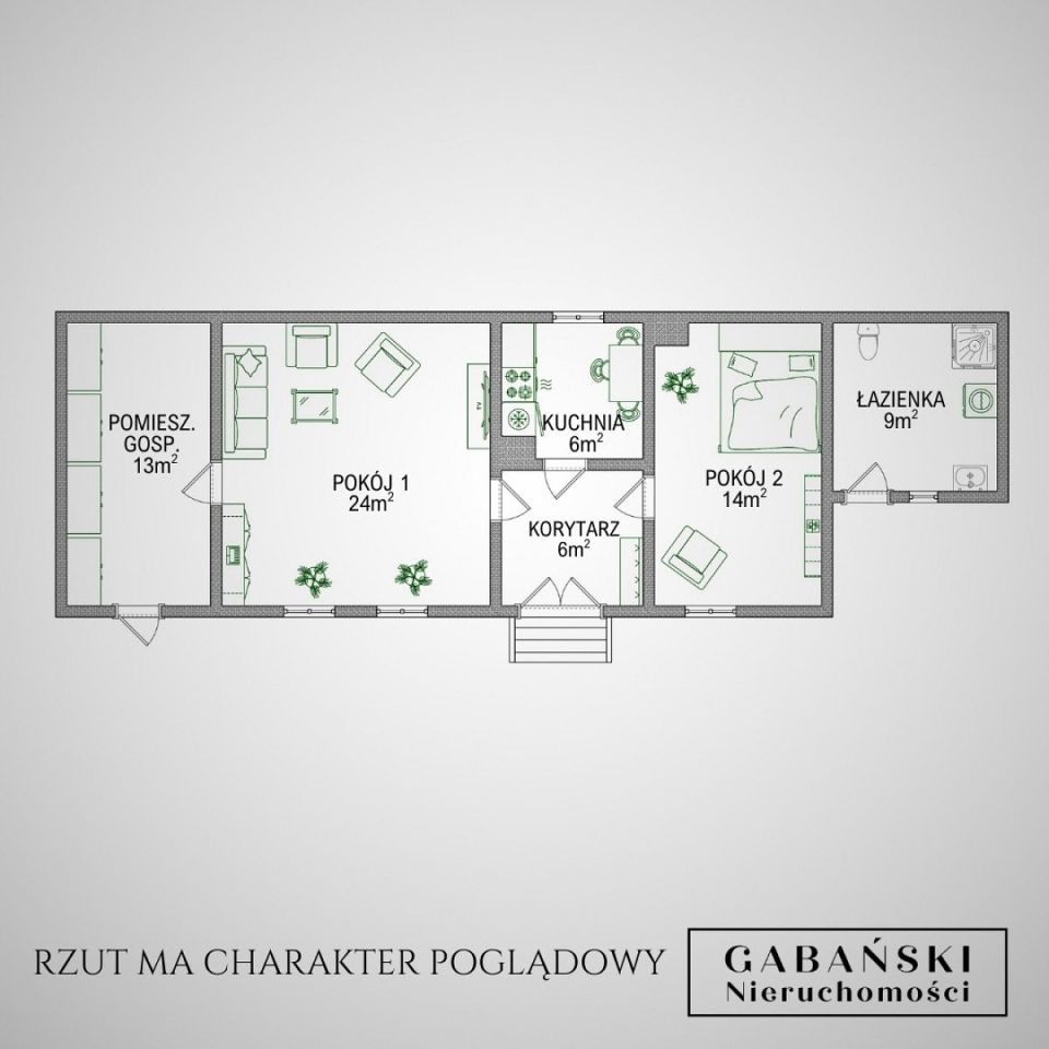 dom wolnostojący, 3 pokoje Borzęcin. Zdjęcie 16