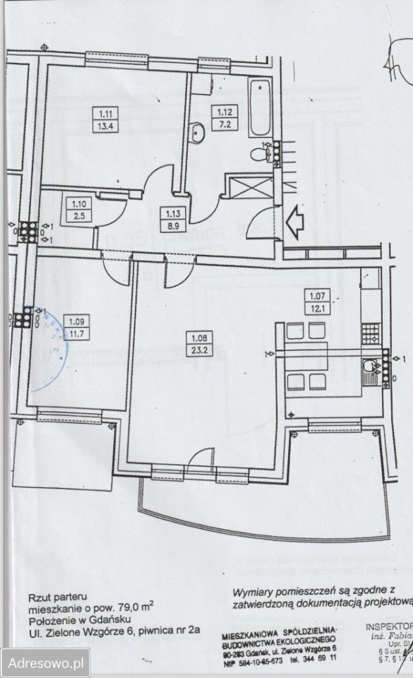Mieszkanie 3-pokojowe Gdańsk Matemblewo, ul. Zielone Wzgórze. Zdjęcie 20
