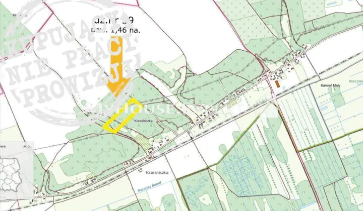 Działka leśna Krześniczka