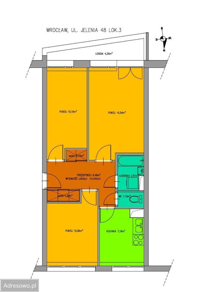 Mieszkanie 3-pokojowe Wrocław Fabryczna, ul. Jelenia. Zdjęcie 20