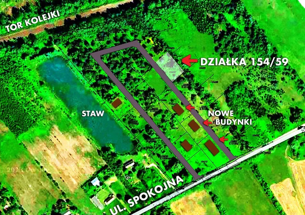 Działka budowlana Uwieliny, ul. Spokojna. Zdjęcie 6