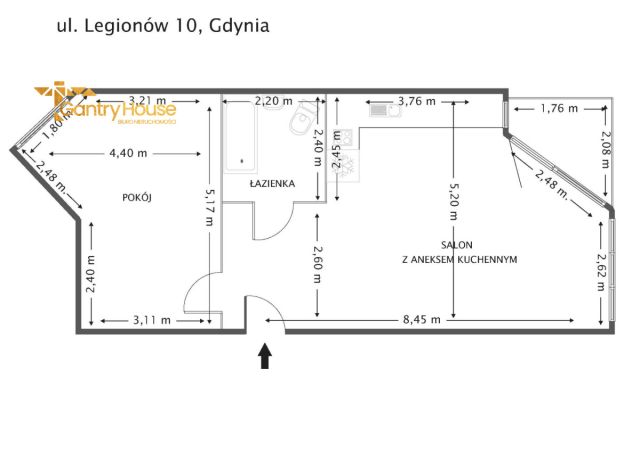 Mieszkanie 2-pokojowe Gdynia Redłowo, ul. Legionów. Zdjęcie 17