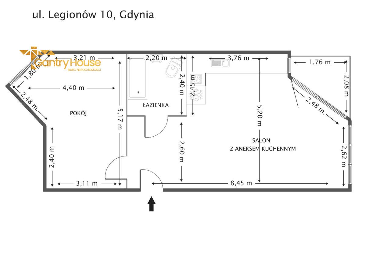 Mieszkanie 2-pokojowe Gdynia Redłowo, ul. Legionów. Zdjęcie 17