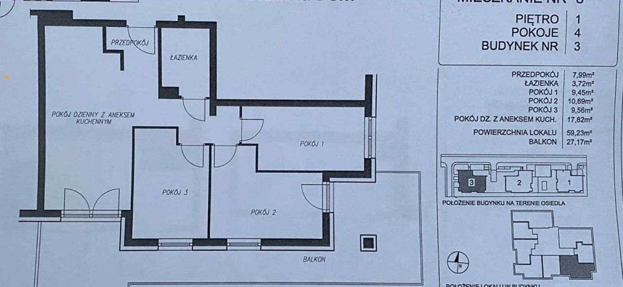 Mieszkanie 4-pokojowe Warszawa Białołęka, ul. Daniszewska