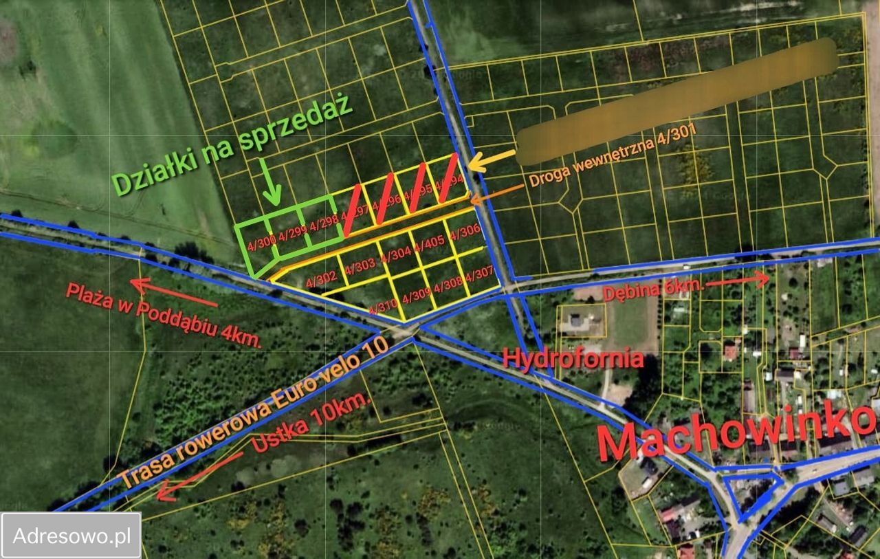 Działka budowlana Machowinko. Zdjęcie 4