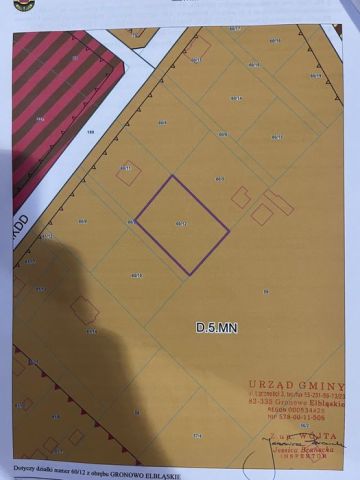 Działka budowlana Gronowo Elbląskie, ul. Okrężna. Zdjęcie 1