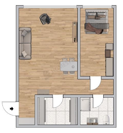Mieszkanie 2-pokojowe Warszawa Bielany, ul. Gąbińska. Zdjęcie 1