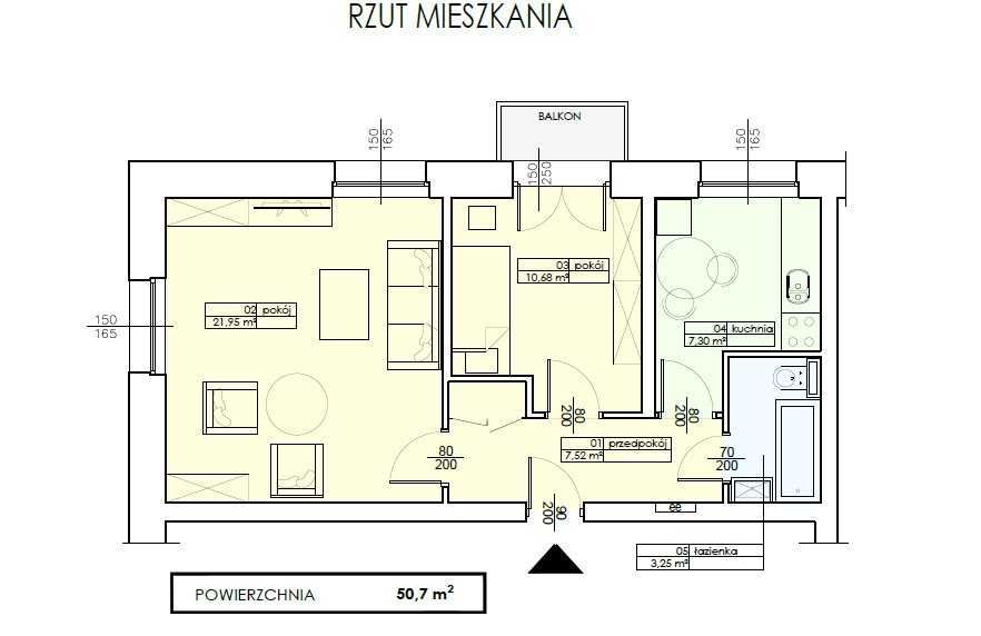 Mieszkanie 2-pokojowe Bydgoszcz Osiedle Leśne, ul. Joachima Lelewela. Zdjęcie 2