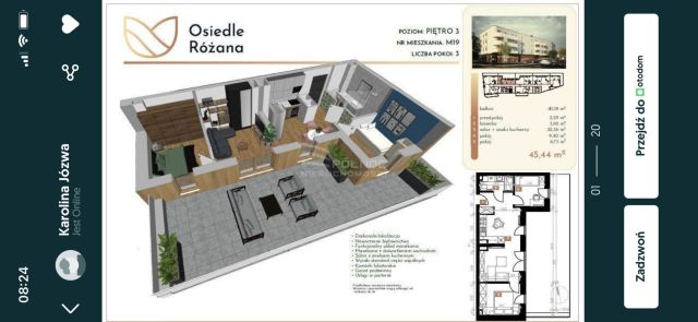 Mieszkanie 3-pokojowe Hrubieszów Śródmieście, RÓŻANA . Zdjęcie 1