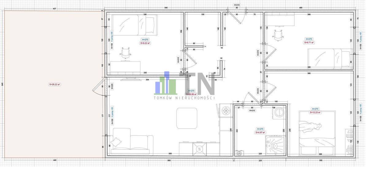 Mieszkanie 4-pokojowe Wrocław Psie Pole, ul. Gitarowa. Zdjęcie 2