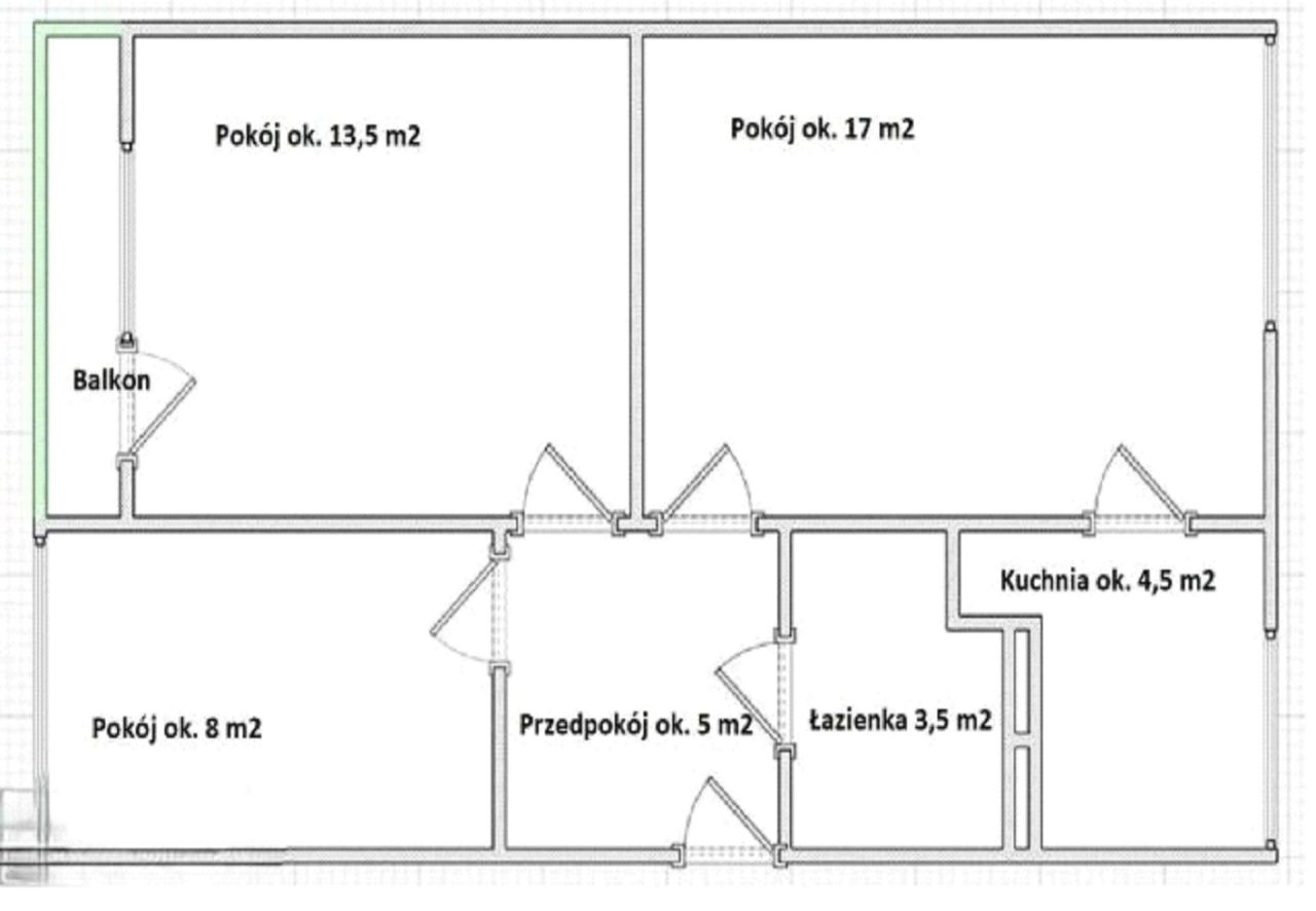 Mieszkanie 3-pokojowe Łódź Dąbrowa, ul. Władysława Broniewskiego. Zdjęcie 9