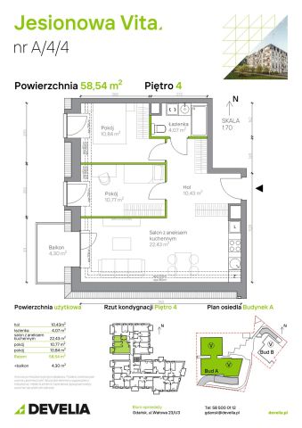 Mieszkanie 3-pokojowe Gdańsk Wrzeszcz, ul. Jesionowa. Zdjęcie 6