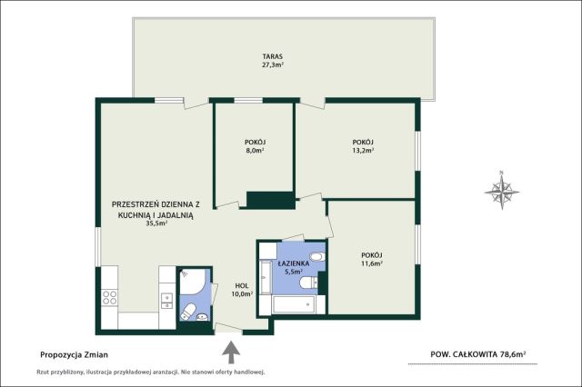 Mieszkanie 5-pokojowe Warszawa Ursus, ul. Elżbiety Rakuszanki. Zdjęcie 11