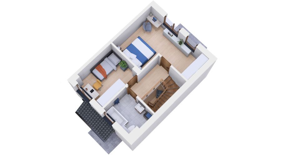 dom szeregowy, 3 pokoje Gdańsk Chełm, ul. Damazego Tilgnera. Zdjęcie 2