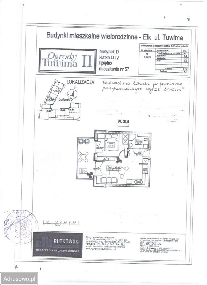 Mieszkanie 2-pokojowe Ełk, ul. Juliana Tuwima. Zdjęcie 13