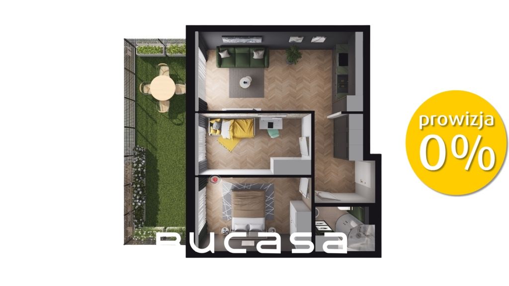 Mieszkanie 3-pokojowe Kraków. Zdjęcie 1