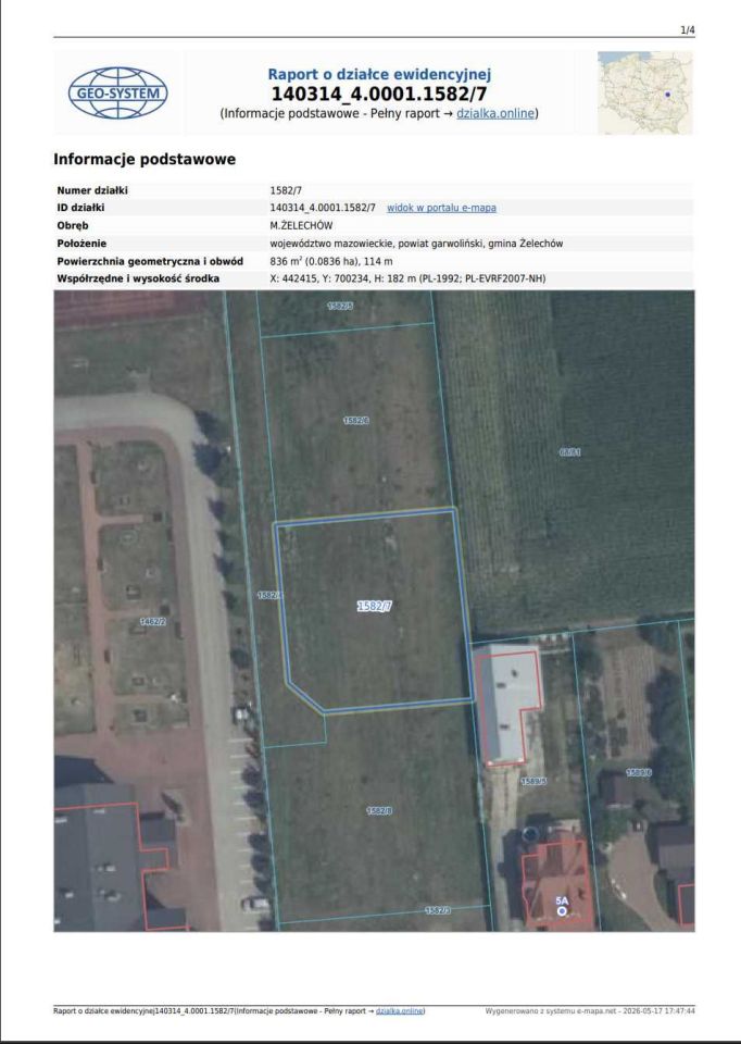 Działka budowlana Żelechów, ul. Ogrodowa. Zdjęcie 2