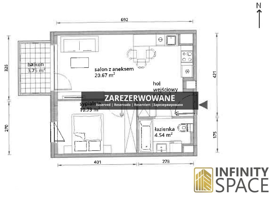 Mieszkanie 2-pokojowe Warszawa Praga-Południe, ul. Siennicka. Zdjęcie 16
